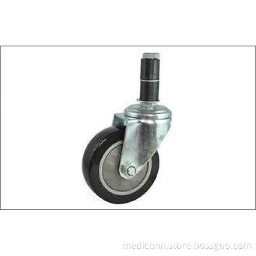 PVC Adapter Stem Swivel Caster Wheels with Single / double